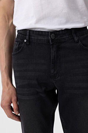 Siyah Regular Denim Pantolon