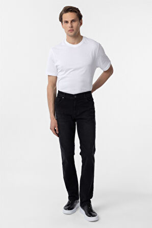 Siyah Regular Denim Pantolon
