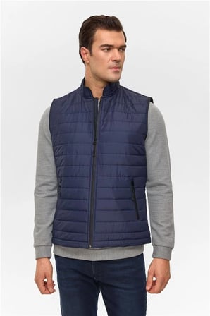 Lacivert Slim Dolum Mont