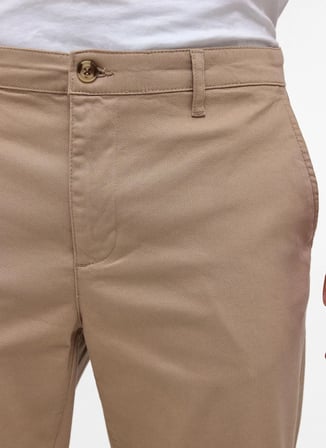 Süvari Bej Erkek Regular Fit Armürlü Pantolon PN2020500701