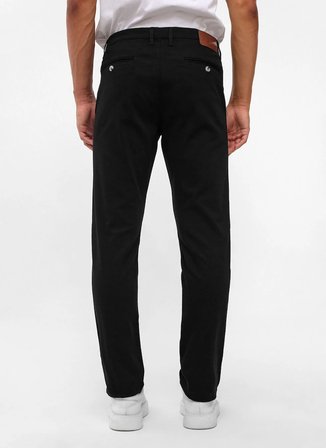 Süvari Siyah Erkek Slim Fit Armürlü Pantolon PN2020500712