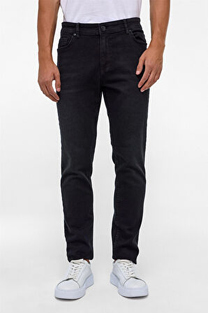 Siyah Slim Denim Pantolon