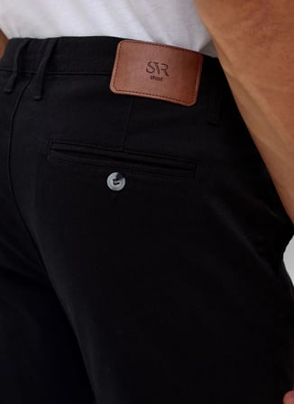 Süvari Siyah Erkek Slim Fit Armürlü Pantolon PN2020500710