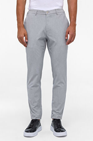 Gri Slim Düz Jogger Pantolon