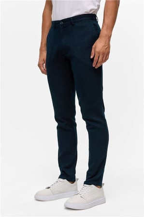 Lacivert Slim Casual Pantolon