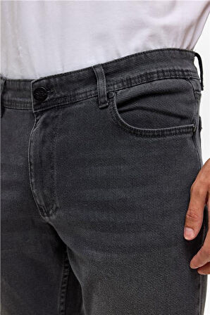 Gri Slim Denim Pantolon