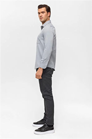 Regular Desenli Klasik Yaka Gömlek