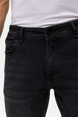 Gri Slim Denim Pantolon