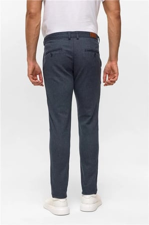 Lacivert Slim Casual Pantolon