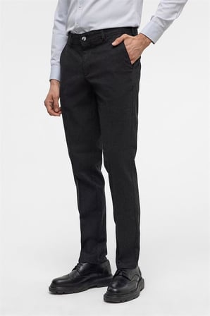 Siyah Regular Casual Pantolon
