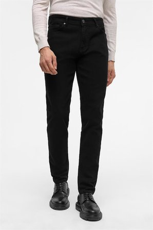 Siyah Düz Casual Pantolon