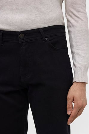 Siyah Düz Casual Pantolon