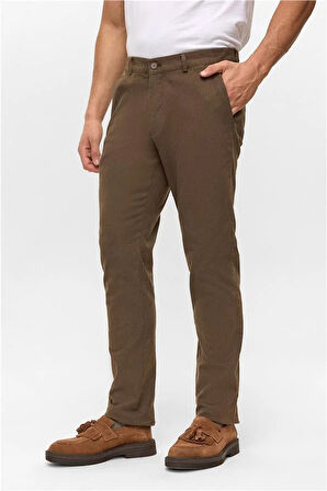 Kiremit Regular Armürlü Pantolon