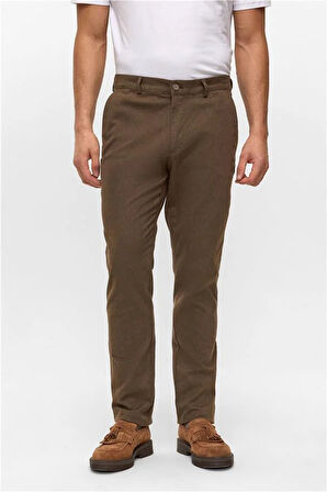 Kiremit Regular Armürlü Pantolon