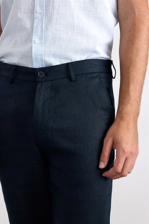 Lacivert Regular Düz Normal Bel Jogger Pantolon
