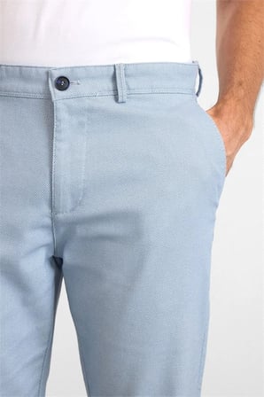 Buz Mavi Slim Casual Pantolon