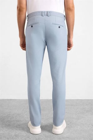 Buz Mavi Slim Casual Pantolon