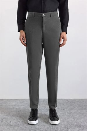 Siyah Regular Casual Pantolon