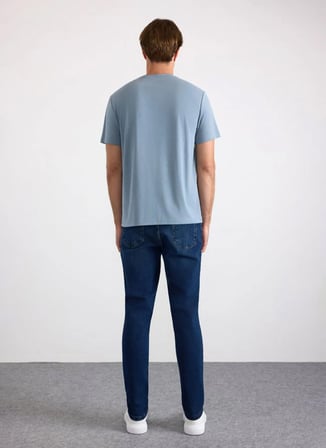 Süvari Mavi  Erkek T-Shirt STS1014000006