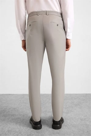 Su Yeşili Slim Düz Yarım Lastikli Jogger Pantolon