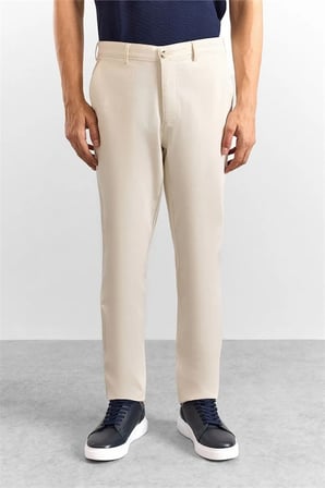 Taş Regular Düz Armürlü Normal Bel Casual Pantolon