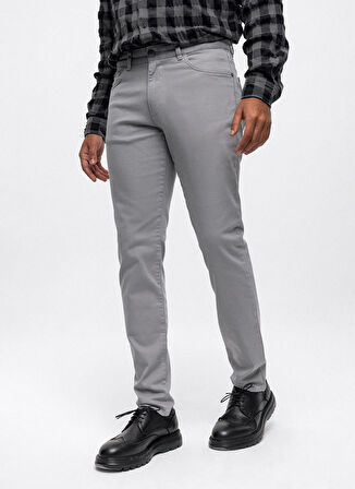 Back and Bond Normal Bel Normal Paça Slim Fit Gri Erkek Pantolon B33W32004