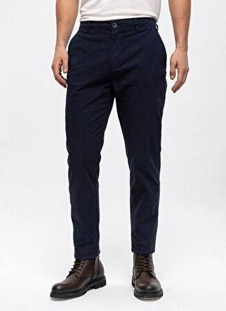 Back and Bond Normal Bel Normal Paça Slim Fit Lacivert Erkek Pantolon B33W30004