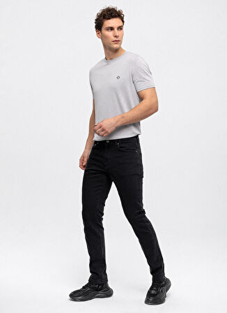 Back and Bond Normal Bel Normal Paça Slim Fit Siyah Erkek Pantolon B33W35025
