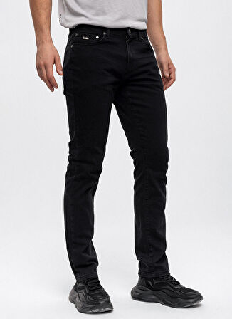 Back and Bond Normal Bel Normal Paça Slim Fit Siyah Erkek Pantolon B33W35025