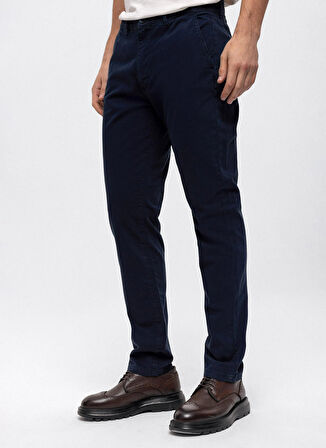 Back and Bond Normal Bel Normal Paça Slim Fit Lacivert Erkek Pantolon B33W32005