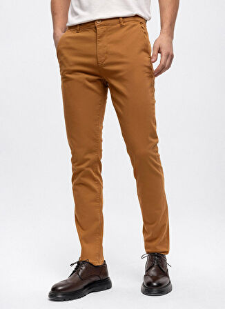 Back and Bond Normal Bel Normal Paça Slim Fit Vizon Erkek Pantolon B33W32005