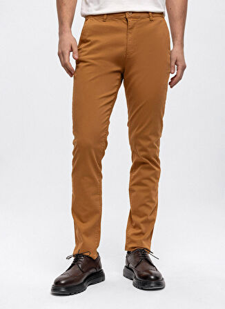 Back and Bond Normal Bel Normal Paça Slim Fit Vizon Erkek Pantolon B33W32005