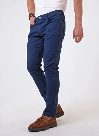 Back and Bond Normal Bel Normal Paça Slim Fit Lacivert Erkek Pantolon B33W32006