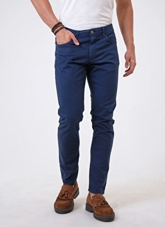 Back and Bond Normal Bel Normal Paça Slim Fit Lacivert Erkek Pantolon B33W32006