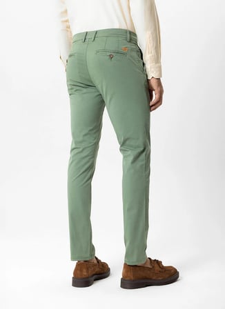Back and Bond Yeşil Erkek Slim Fit Pantolon B33S30010
