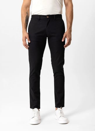 Back and Bond Siyah Erkek Slim Fit Pantolon B33S30009