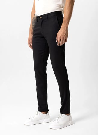 Back and Bond Siyah Erkek Slim Fit Pantolon B33S30009