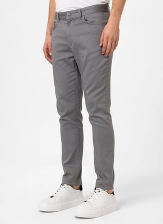 Back and Bond Gri Erkek Slim Fit Pantolon B33T30008