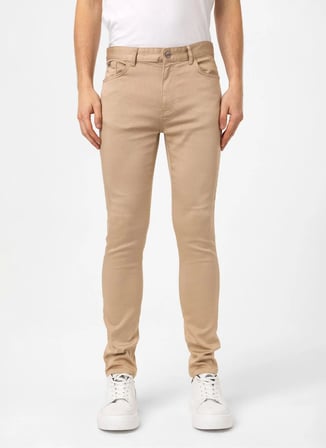 Back and Bond Bej Erkek Slim Fit Pantolon B33T30008