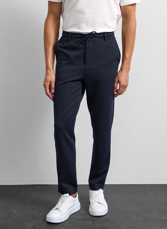 Back and Bond Normal Bel Normal Paça Regular Fit Lacivert Erkek Pantolon B34S34016