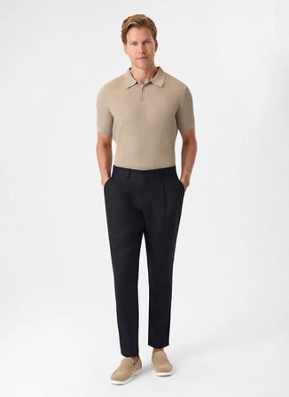Back and Bond Siyah Erkek Slim Fit Pantolon B35S31034