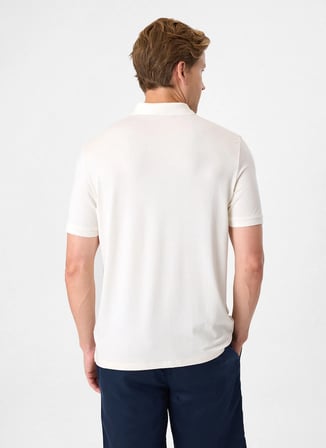Back and Bond Beyaz Erkek Regular Fit Polo T-Shirt B35S10026