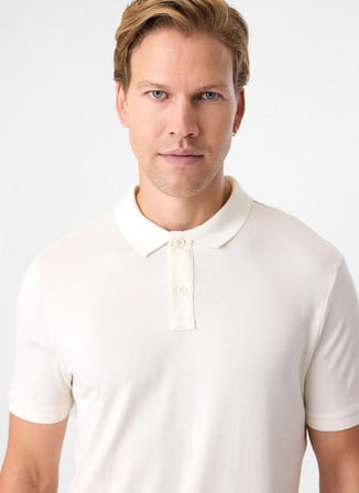 Back and Bond Beyaz Erkek Regular Fit Polo T-Shirt B35S10026