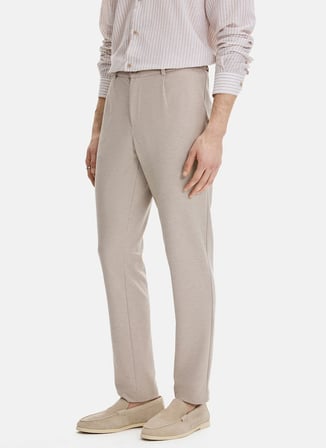 Back and Bond Bej Erkek Slim Fit Pantolon B35S33038