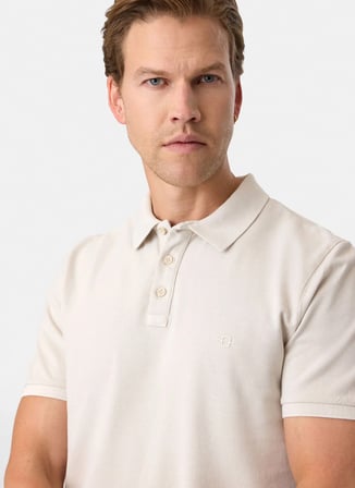 Bej Erkek %100 Pamuk Regular Fit T-Shirt B35S10018