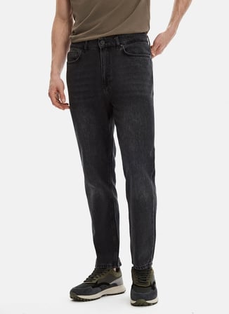 Back and Bond Antrasit Erkek Tapered Fit Denim Pantolon B35S35020