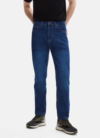 Back and Bond Lacivert Erkek Tapered Fit Denim Pantolon B35S35020