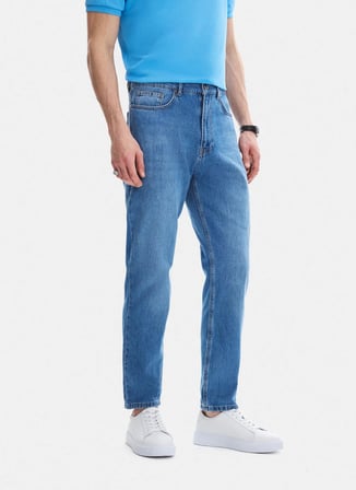 Back and Bond Lacivert Erkek Tapered Fit Denim Pantolon B35S35020