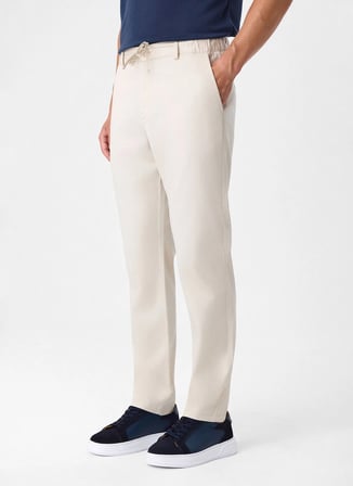 Back and Bond Ekru Erkek Comfort Fit Pantolon BPN3001100000