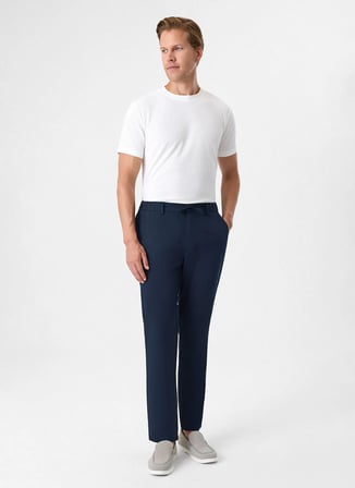 Back and Bond Lacivert Erkek Comfort Fit Pantolon BPN3001100000